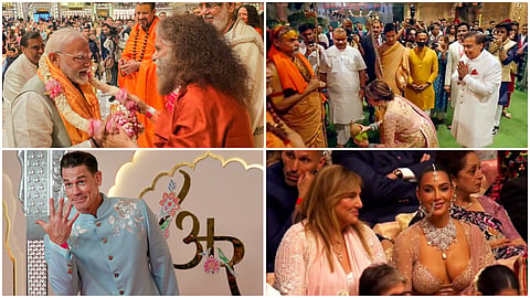 Guests of Anant Ambani and Radhika Merchant wedding